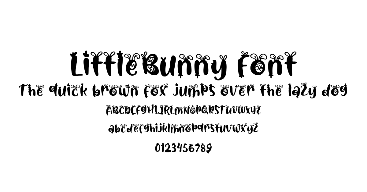 LittleBunny Font font preview