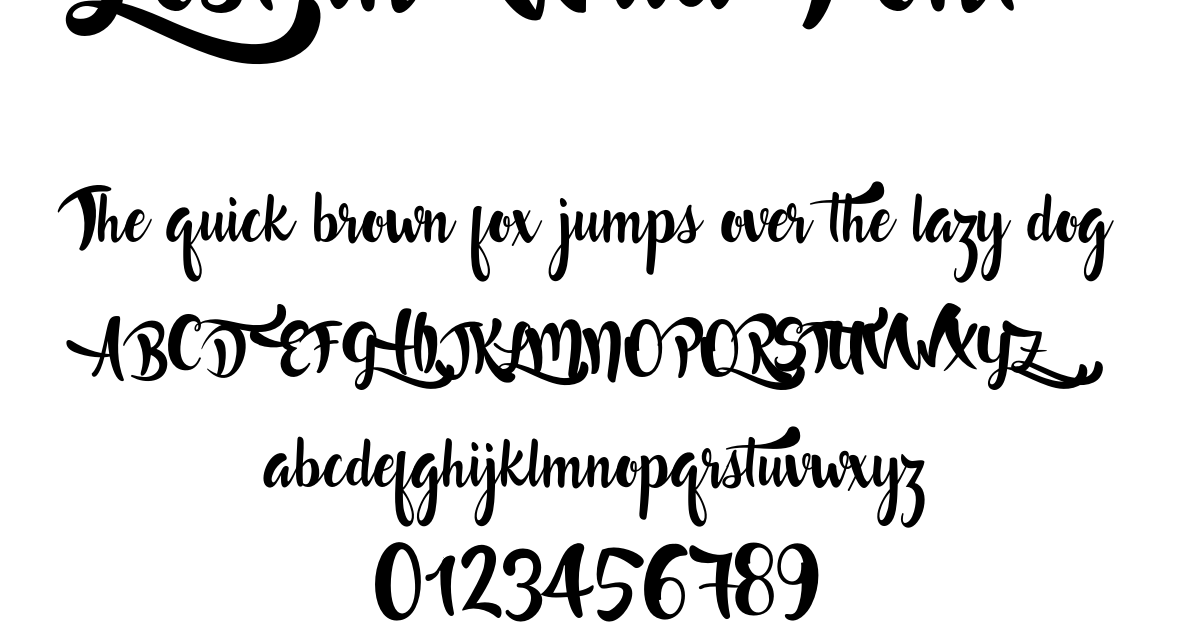 Lost in Wild Font font preview