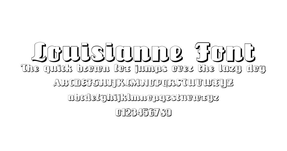 Louisianne Font font preview