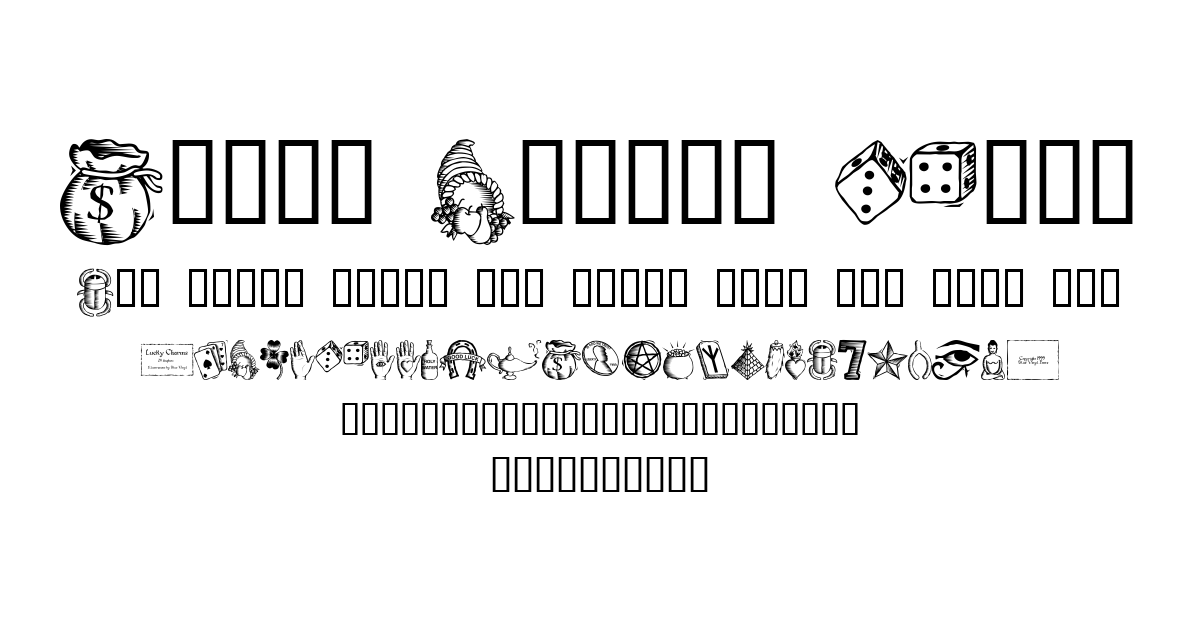 Lucky Charms Font preview