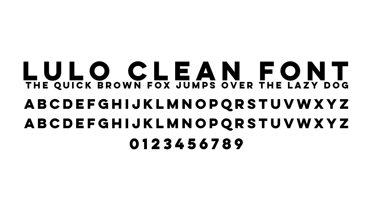 Lulo Clean Font font preview