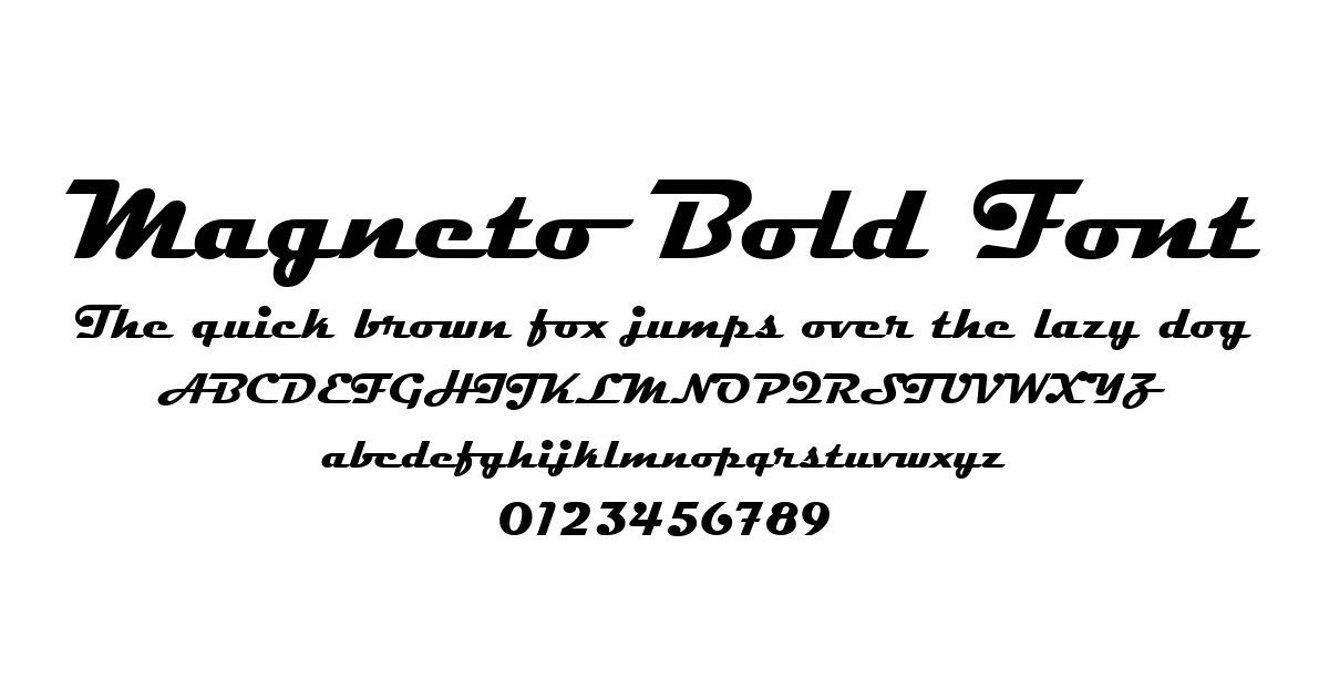 Magneto Bold Font preview