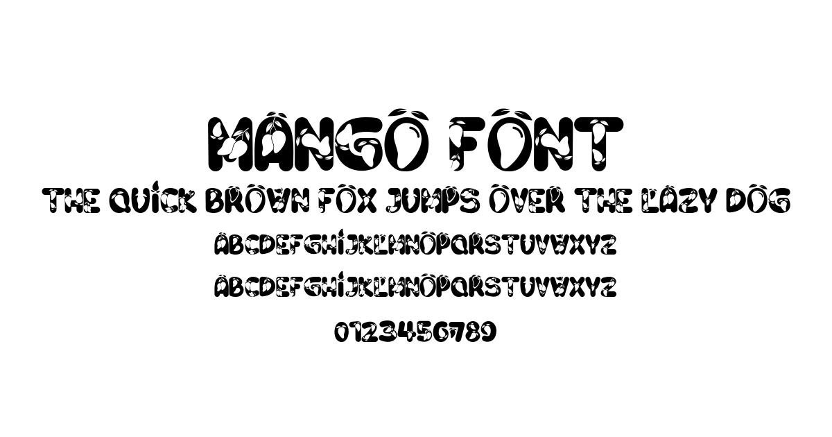 Mango Font font preview