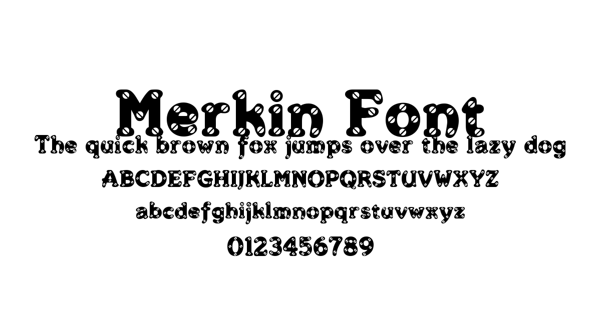 Merkin Font preview