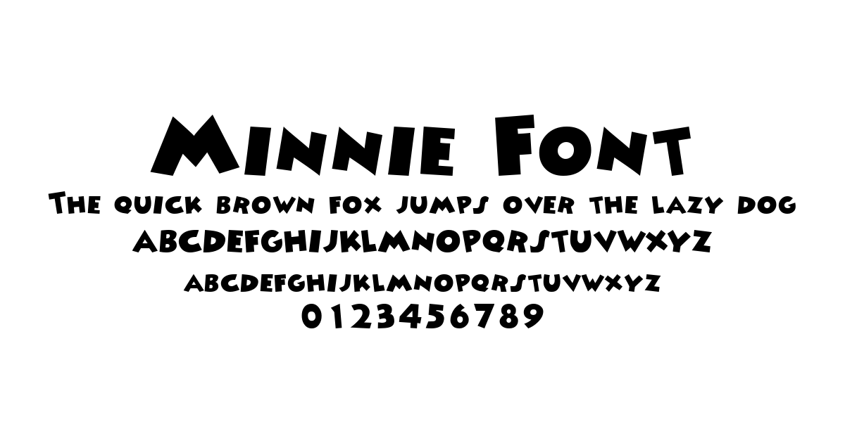 Minnie Font font preview