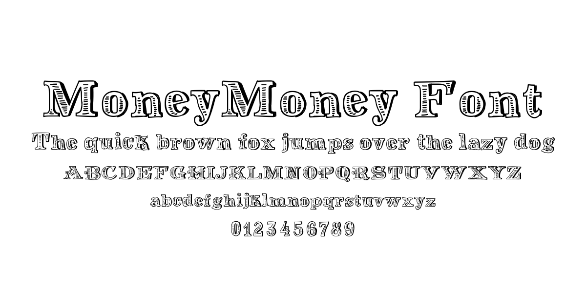 MoneyMoney Font font preview