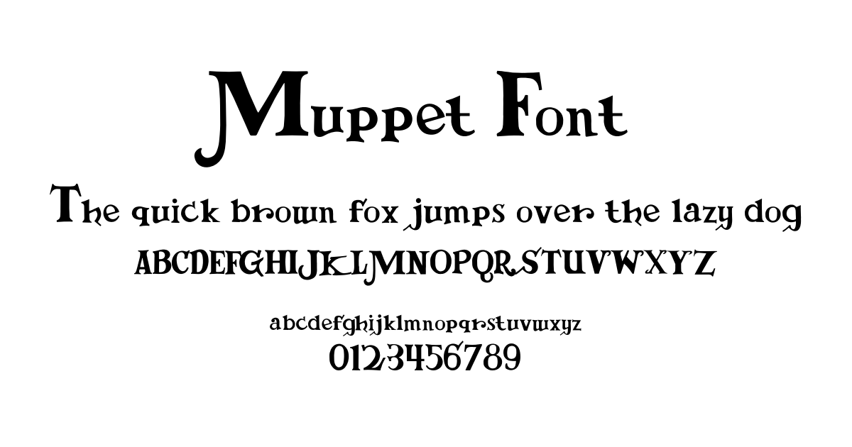 Muppet Font font preview