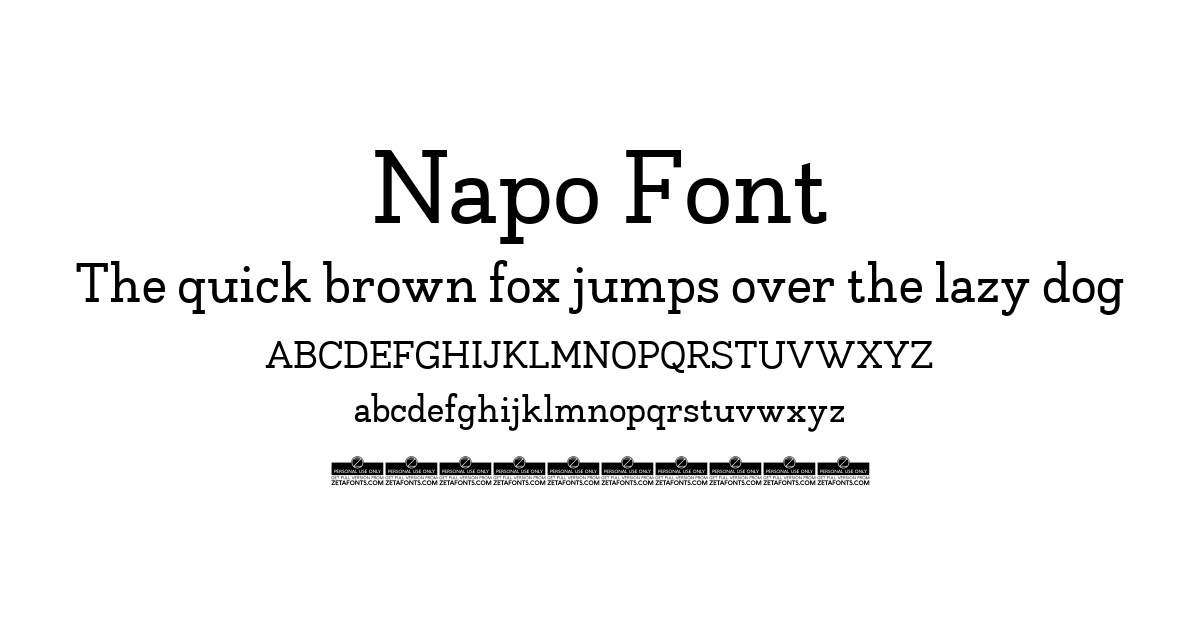 Napo Font font preview