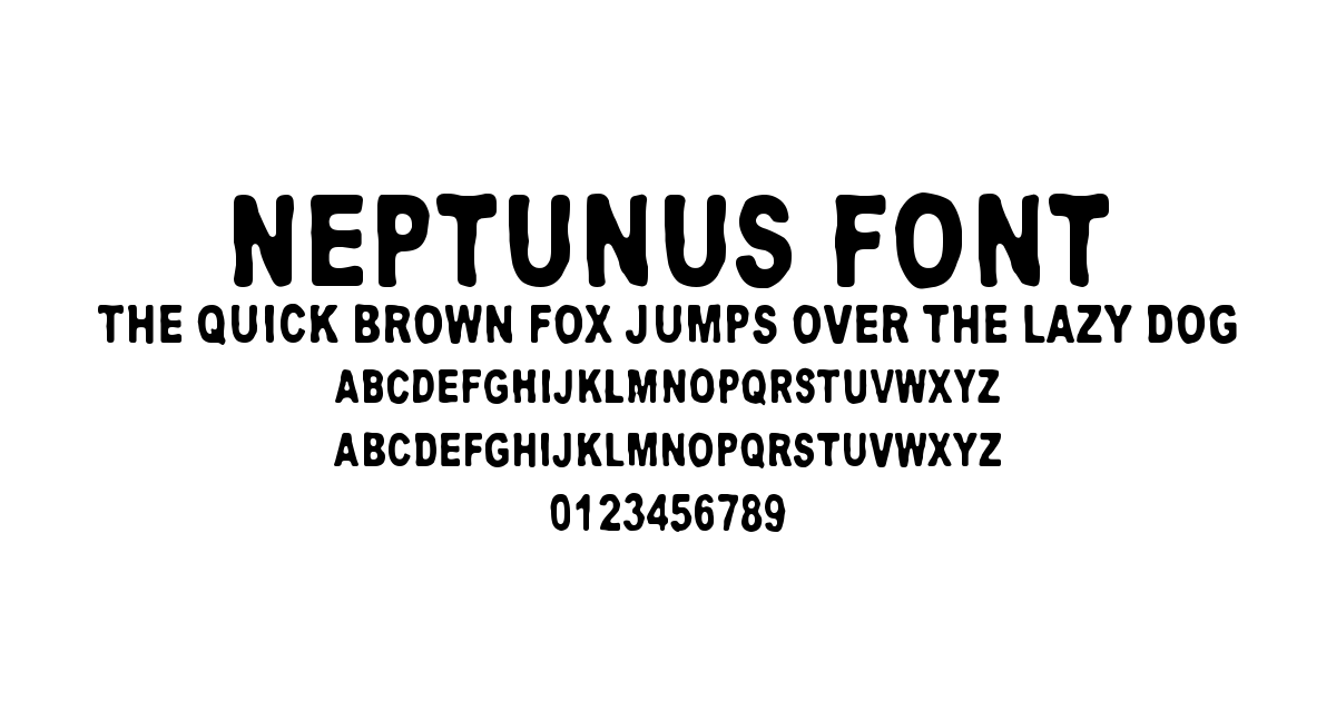 Neptunus Font font preview