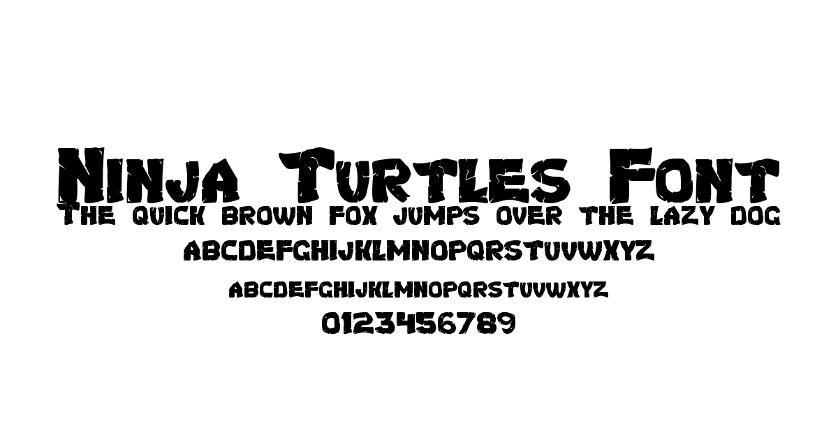 Ninja Turtles Font font preview