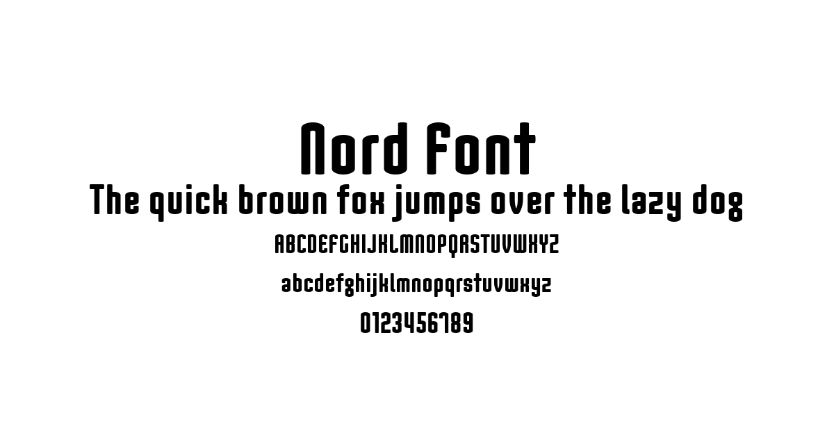 Nord Font font preview