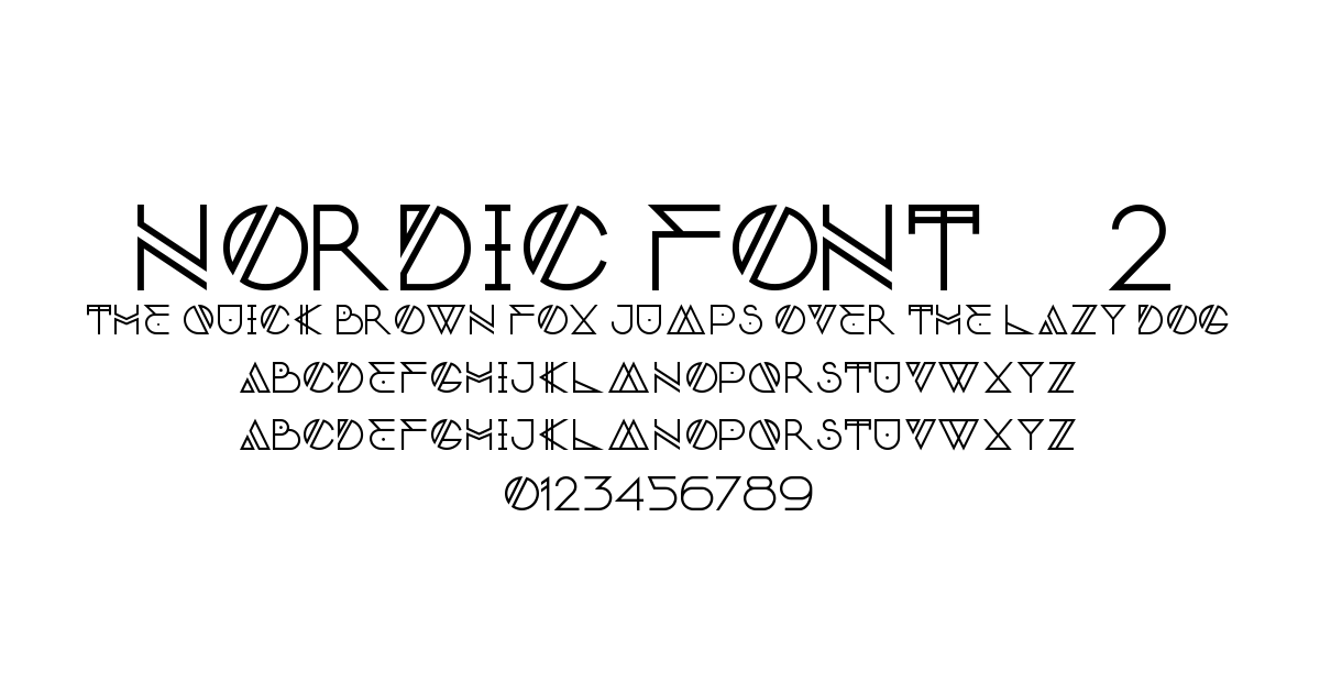 Nordic Font    2 preview