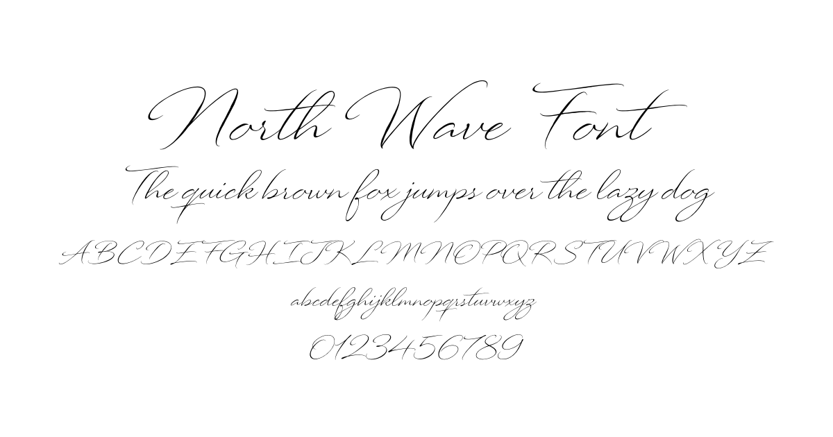 North Wave Font preview
