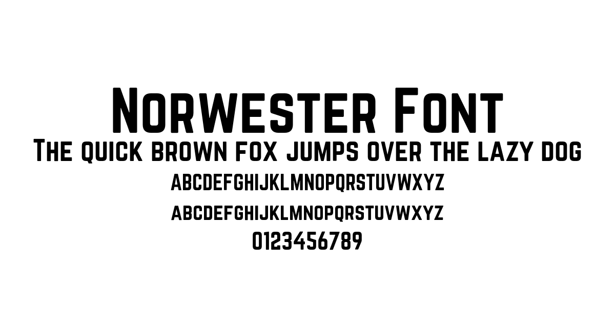 Norwester Font font preview