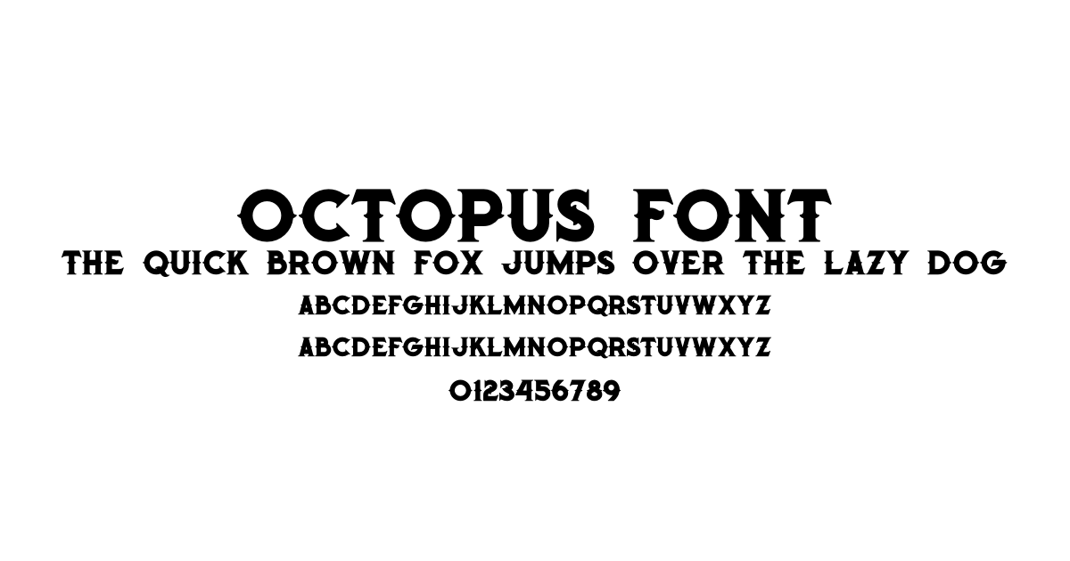 Octopus Font preview
