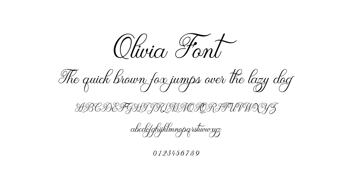 Olivia Font preview