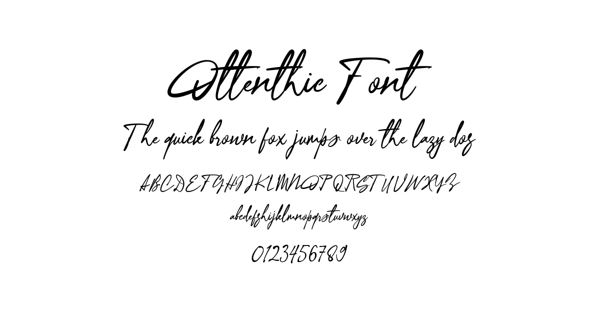 Ottenthic Font font preview