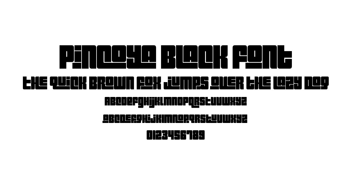 Pincoya Black Font preview