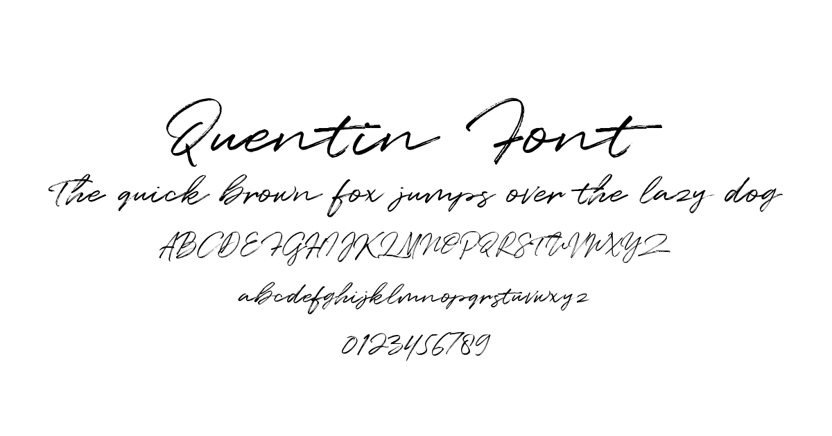 Quentin Font preview