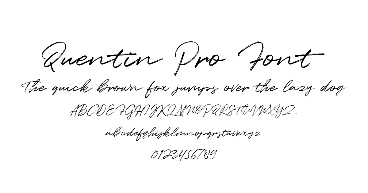 Quentin Pro Font font preview