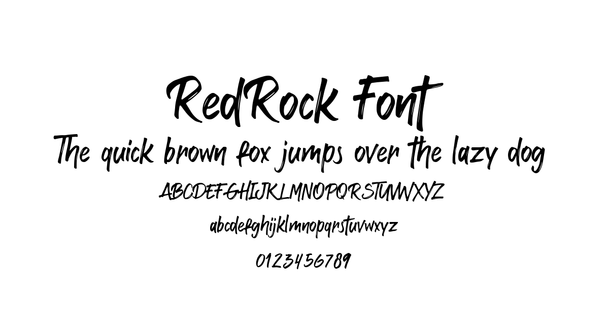 RedRock Font font preview