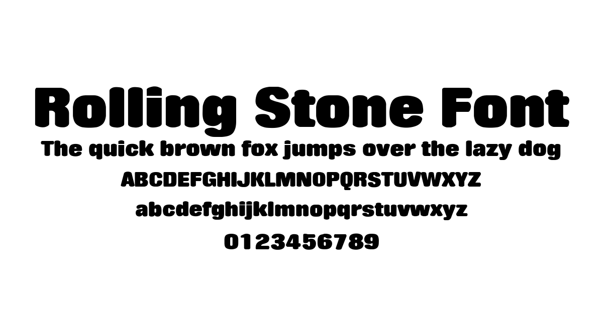 Rolling Stone Font font preview