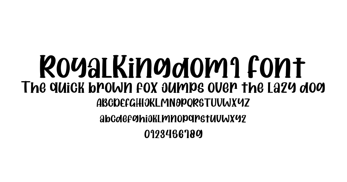 RoyalKingdom1 Font font preview