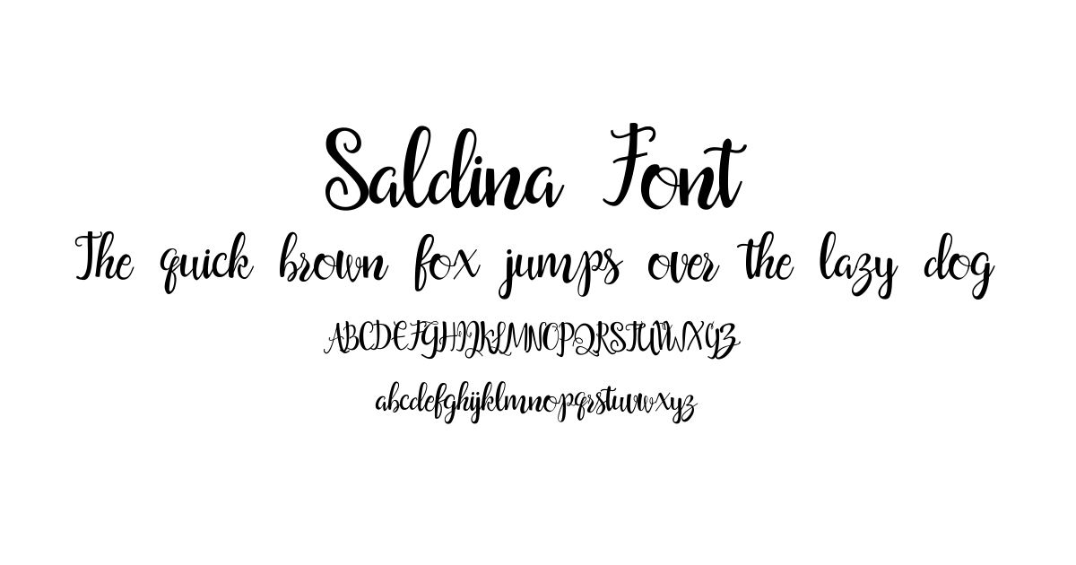 Saldina Font font preview