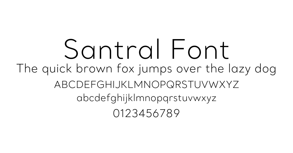 Santral Font font preview