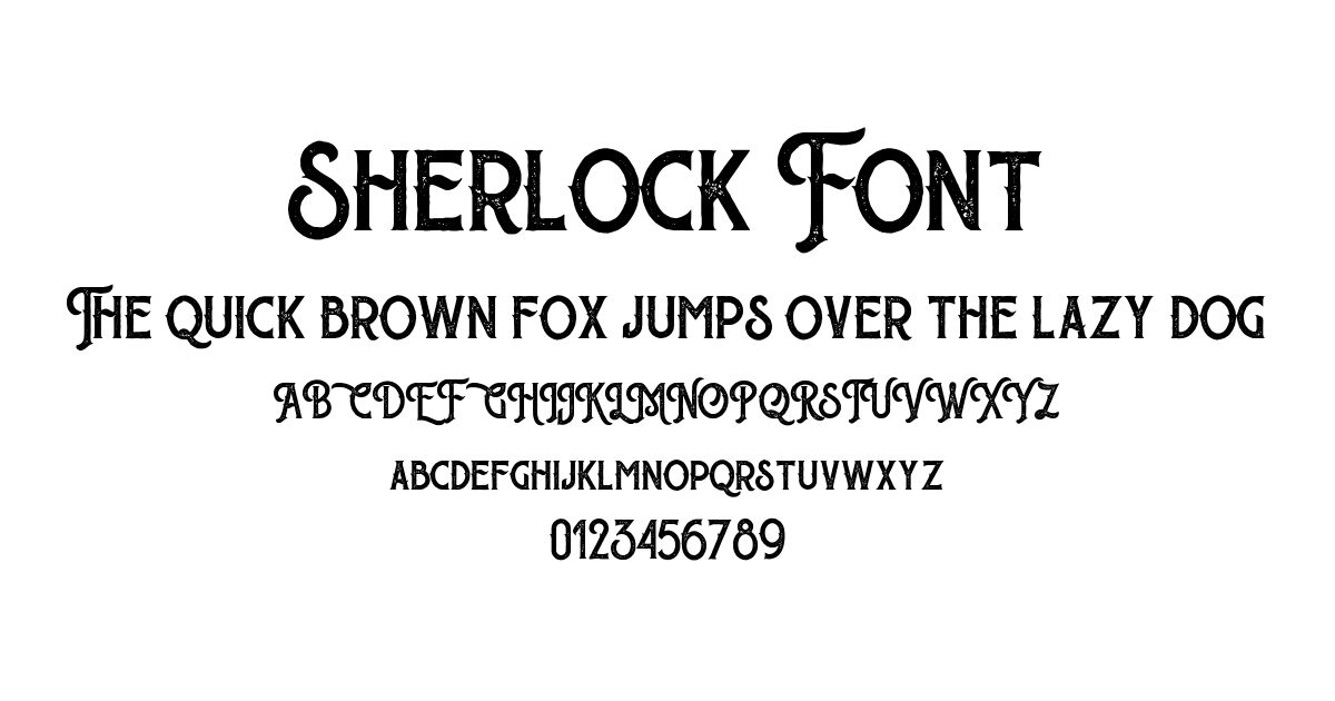 Sherlock Font font preview