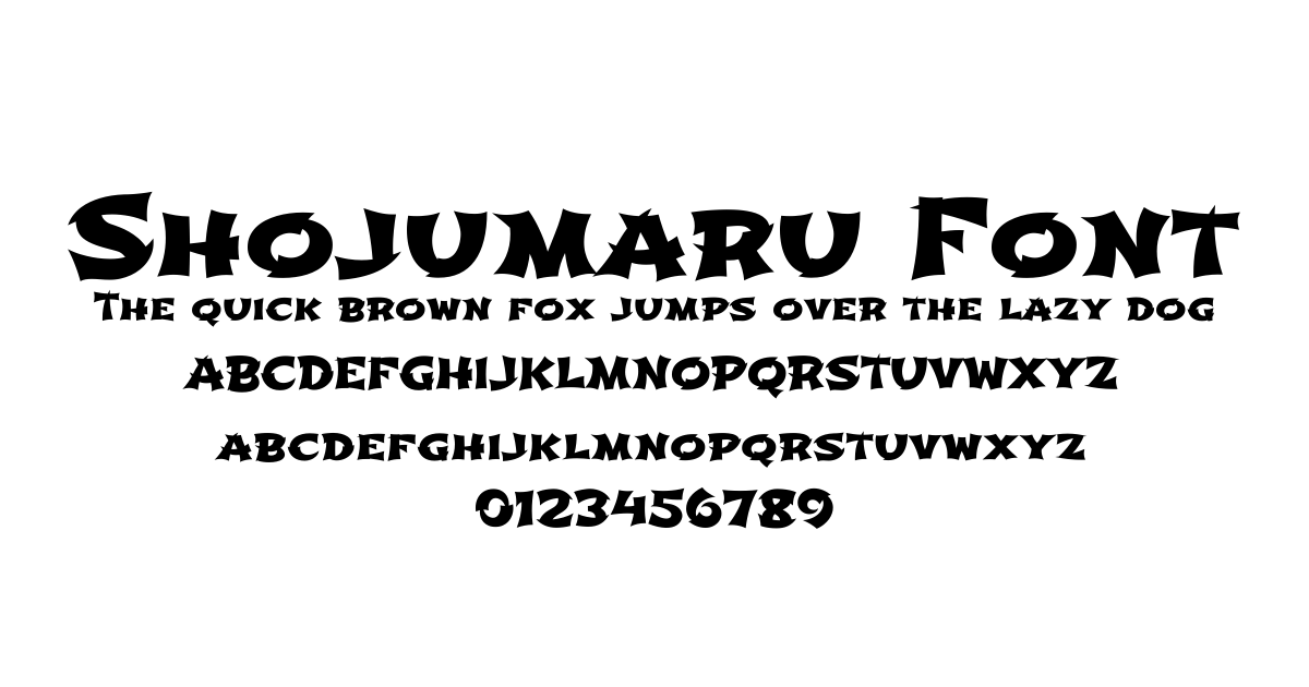 Shojumaru Font font preview