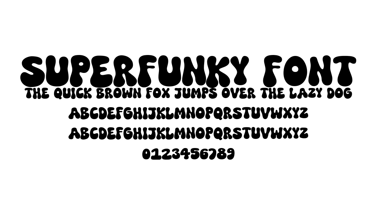 SuperFunky Font font preview