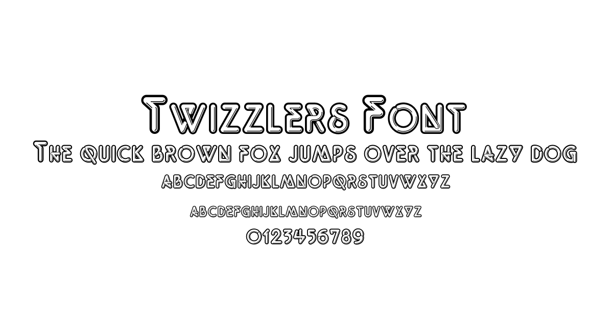 Twizzlers Font preview