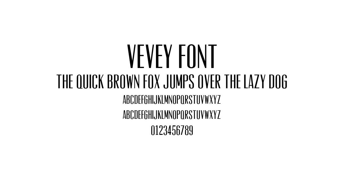 Vevey Font preview