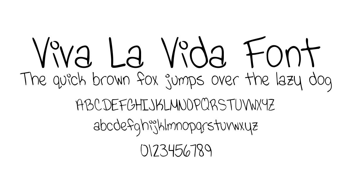 Viva La Vida Font font preview